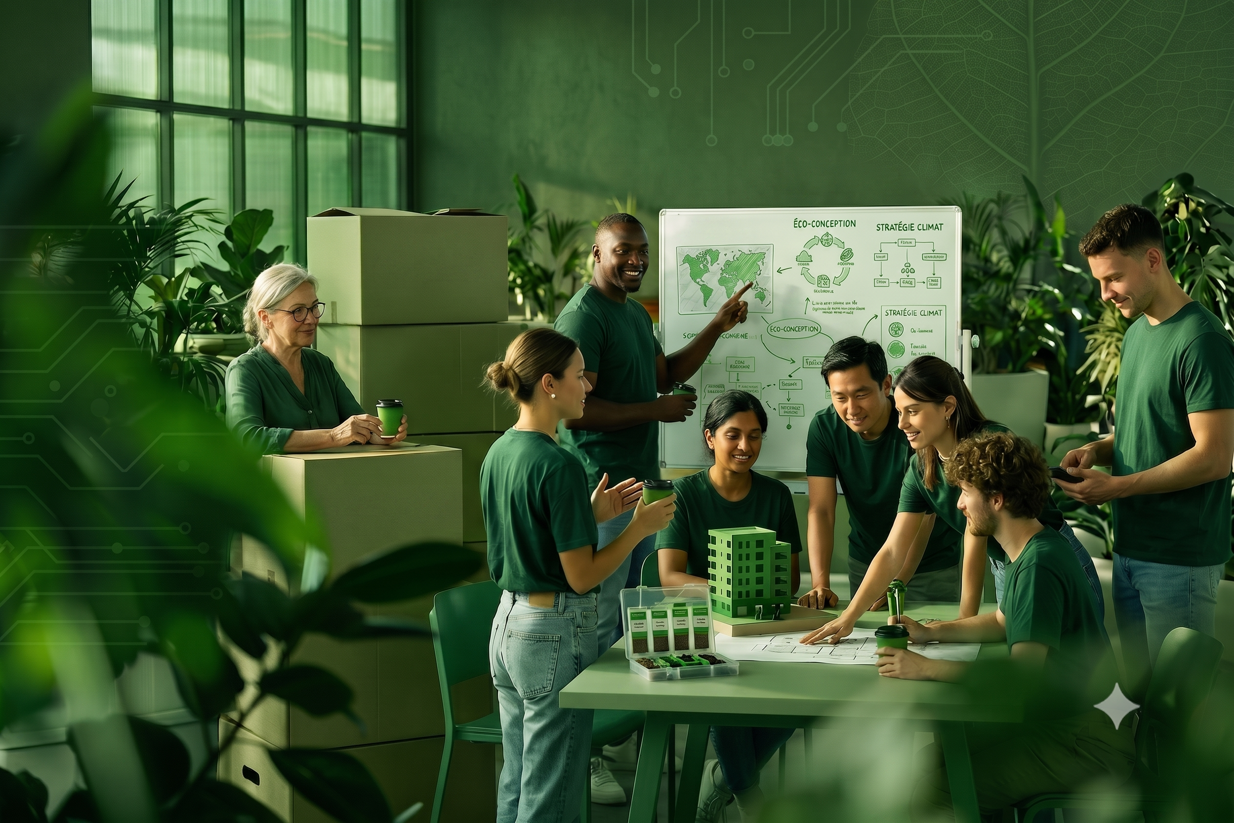 Équipe QSEDD Énergie en atelier de travail
